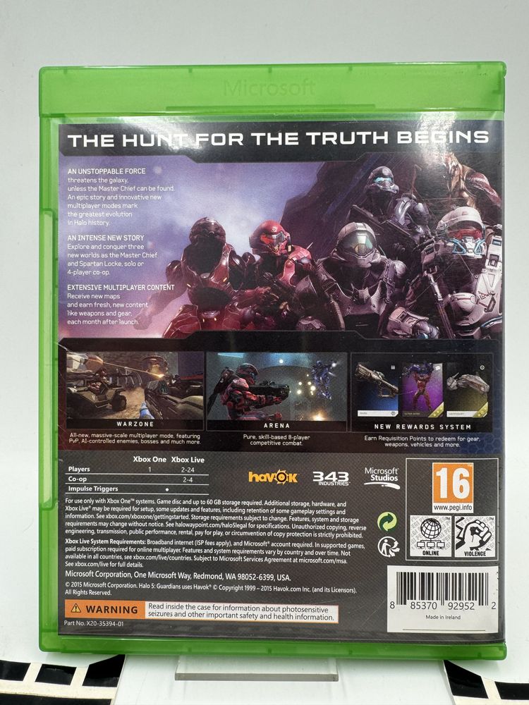 Halo 5 Xbox One Gwarancja