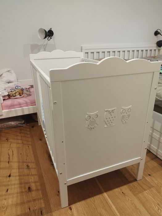 Łóżeczko Klupś Sowy 120x60 cm używane  stan bardzo dobry
