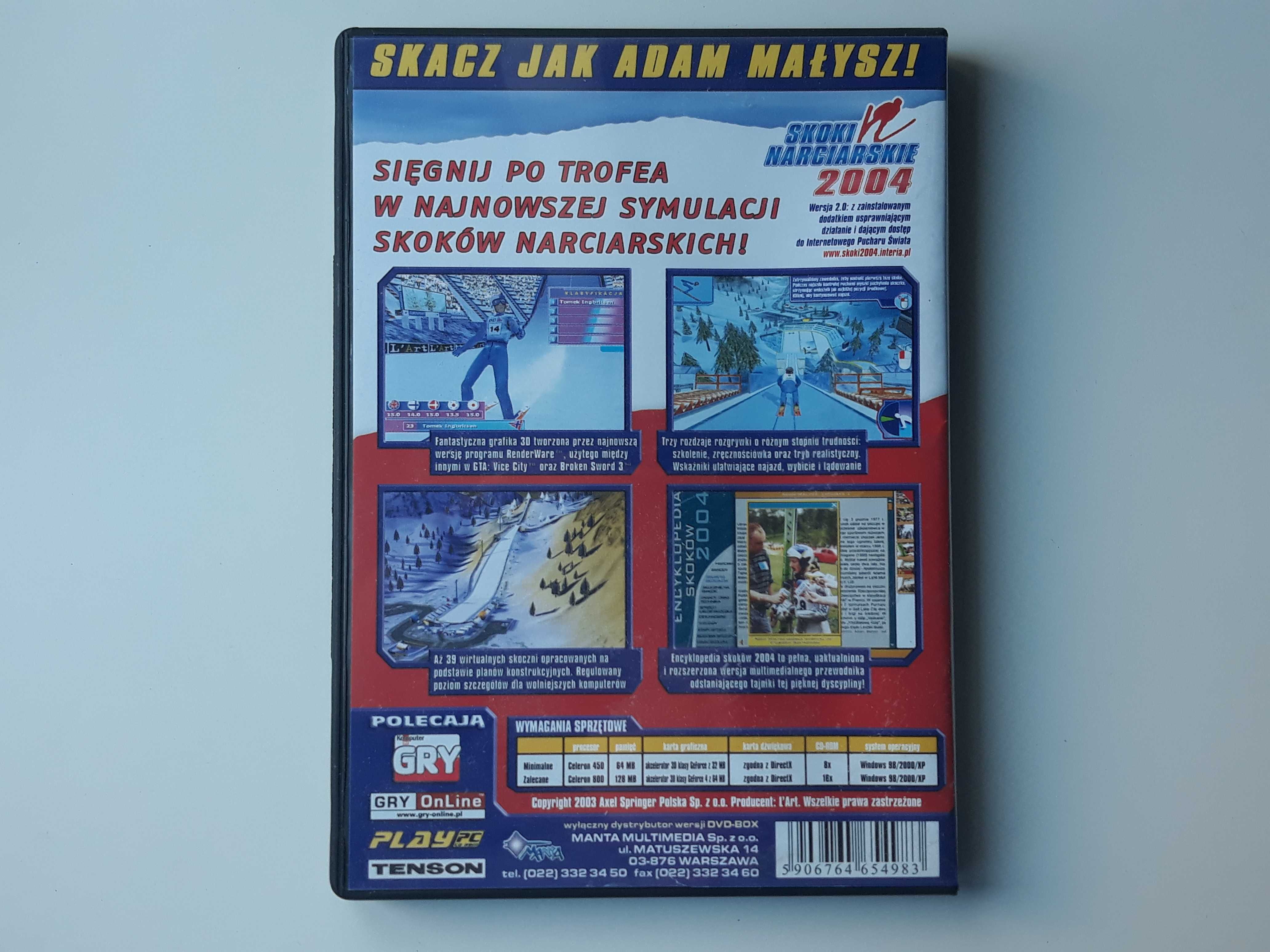 Gra komputerowa PC Skoki Narciarskie 2004 PL