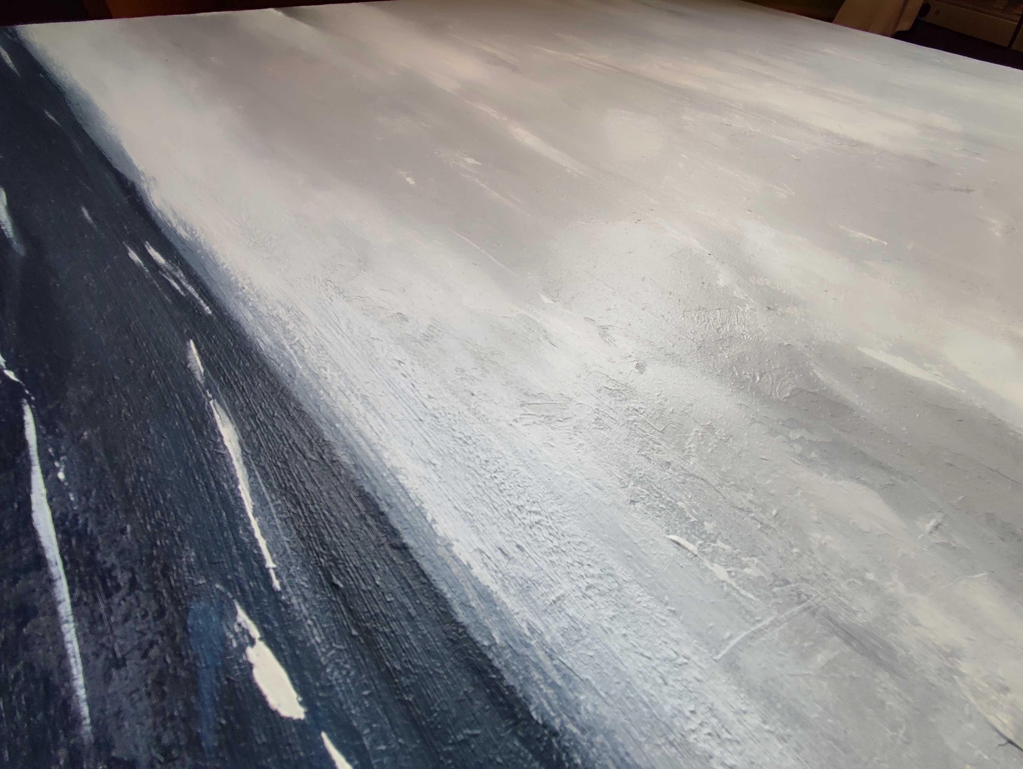 Obraz nowoczesny Akryl na płycie 107x53cm morze i niebo duży obraz