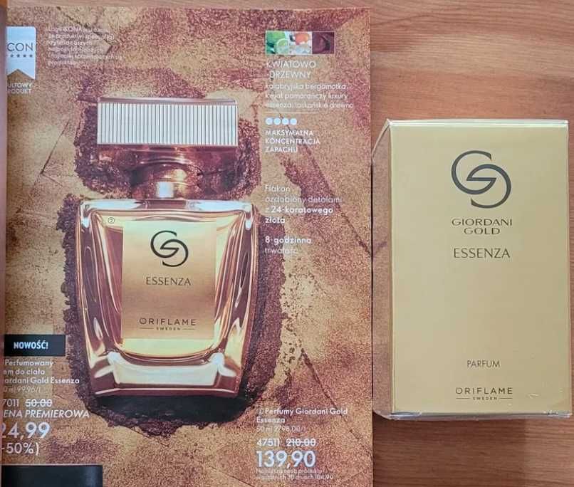 Perfumy Giordani Gold Essenza + żel pod prysznic LOVE NATURE
