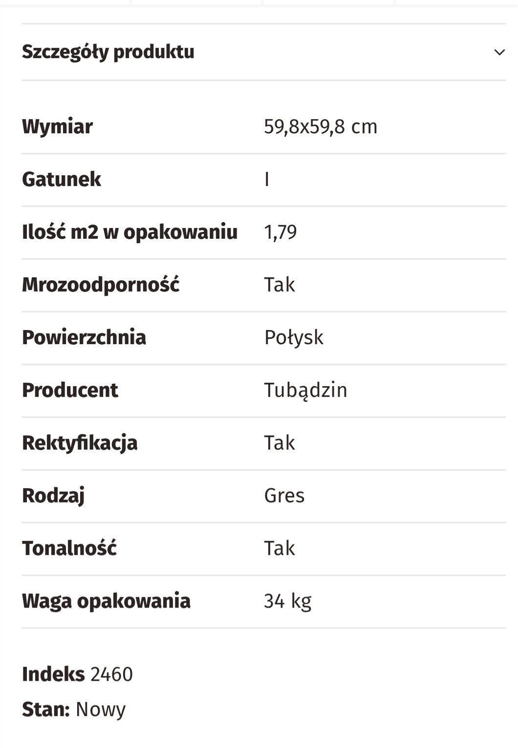 Płytki gresowe Tubądzin