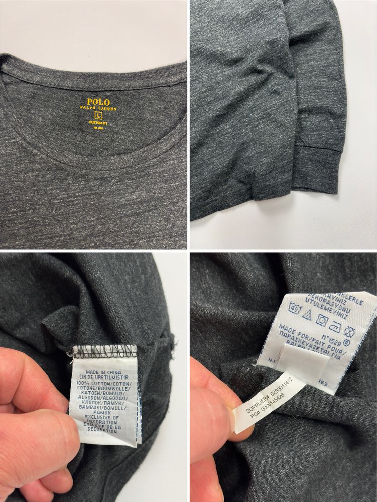 Лонгслиф футболка кофта Polo Ralph Lauren originals оригинал size L