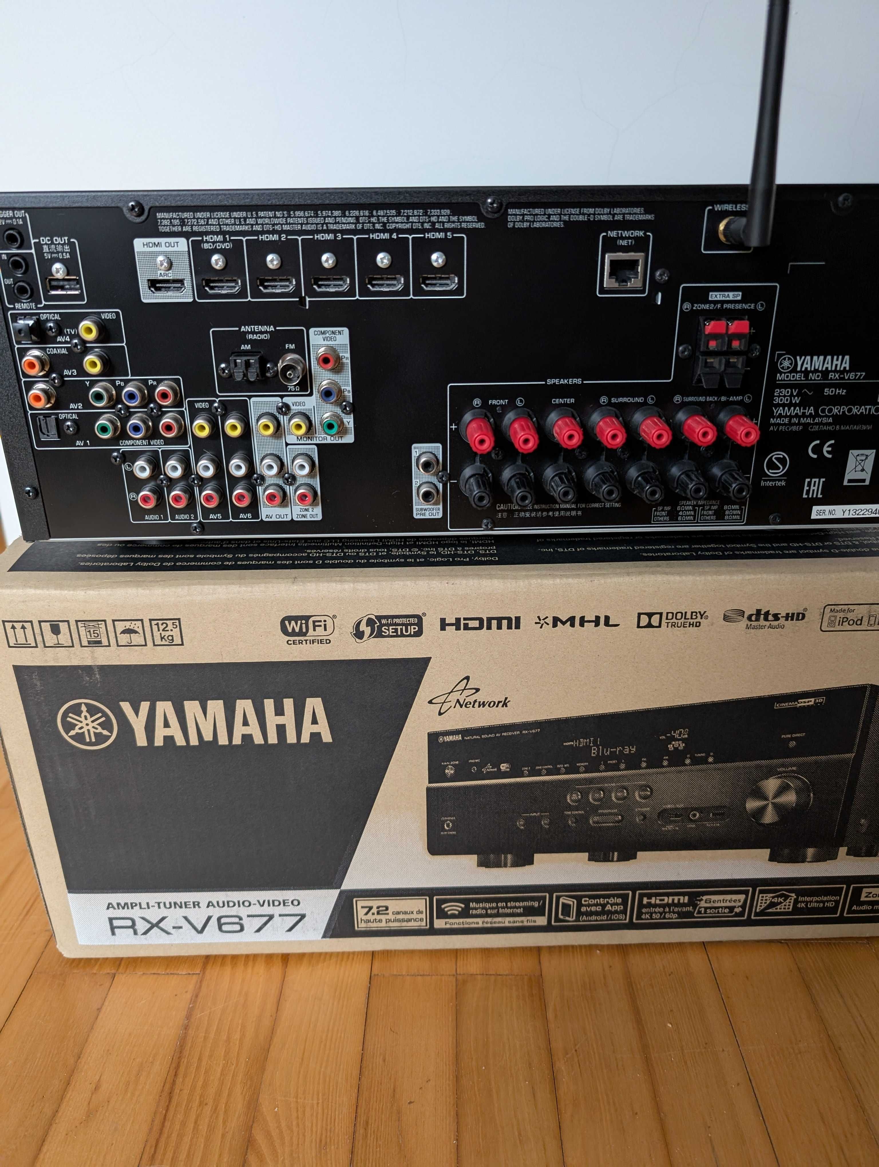 Amplituner Yamaha RX-V 677 - 7.2 kanałowy