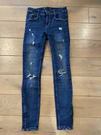 Spodnie jeansowe z przetarciami - Zara, rozmiar 34
