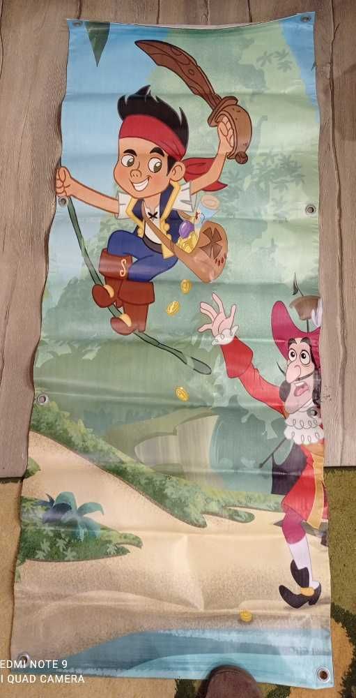 Baner na drzwi itp. Jake i piraci 145x55cm