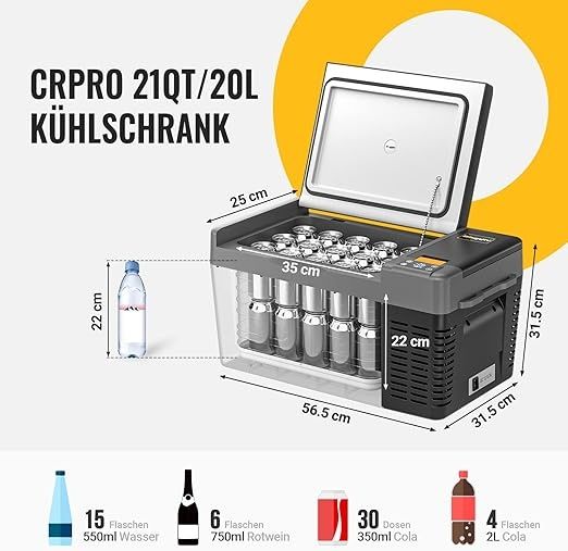 LODÓWKA kompresorowa samochodowa BOUGERV  crpro 20l
