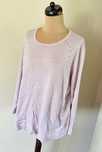 +size sweter beż cyrkonie fiolet lila 52 50 w