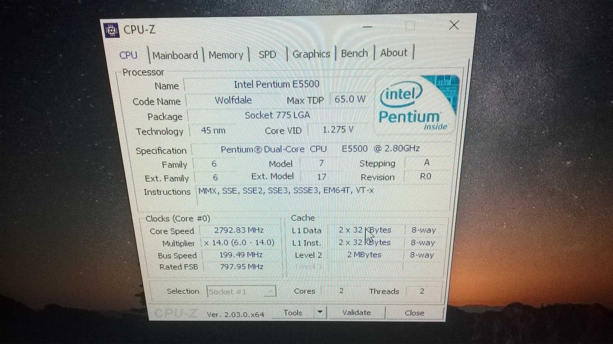 Computador HP Intel Pentium E5500 2,80 Ghz Completo