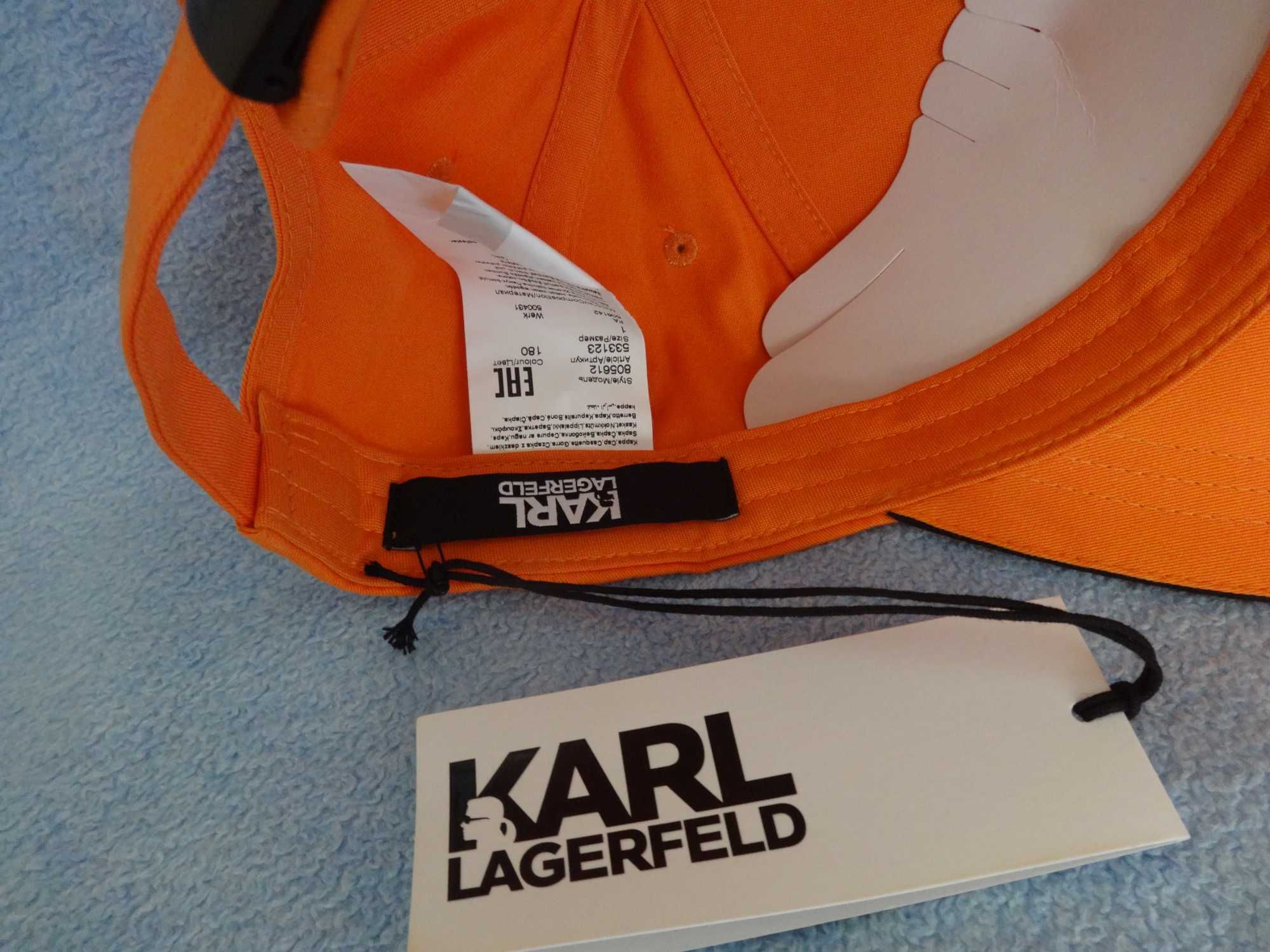 Karl Lagerfeld czapka z daszkiem, bejsbolowka oryginalna, metki, nowa