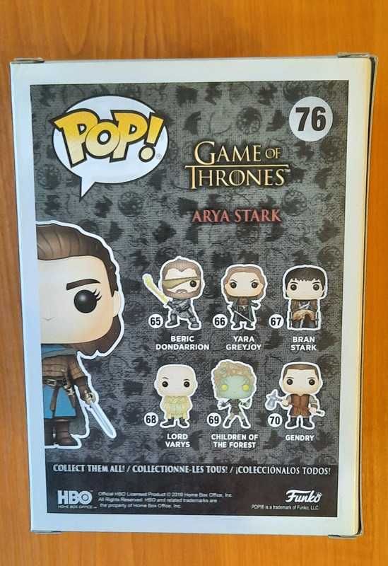 Figurka Funko pop Arya Stark 76 Game of thrones Gra o tron