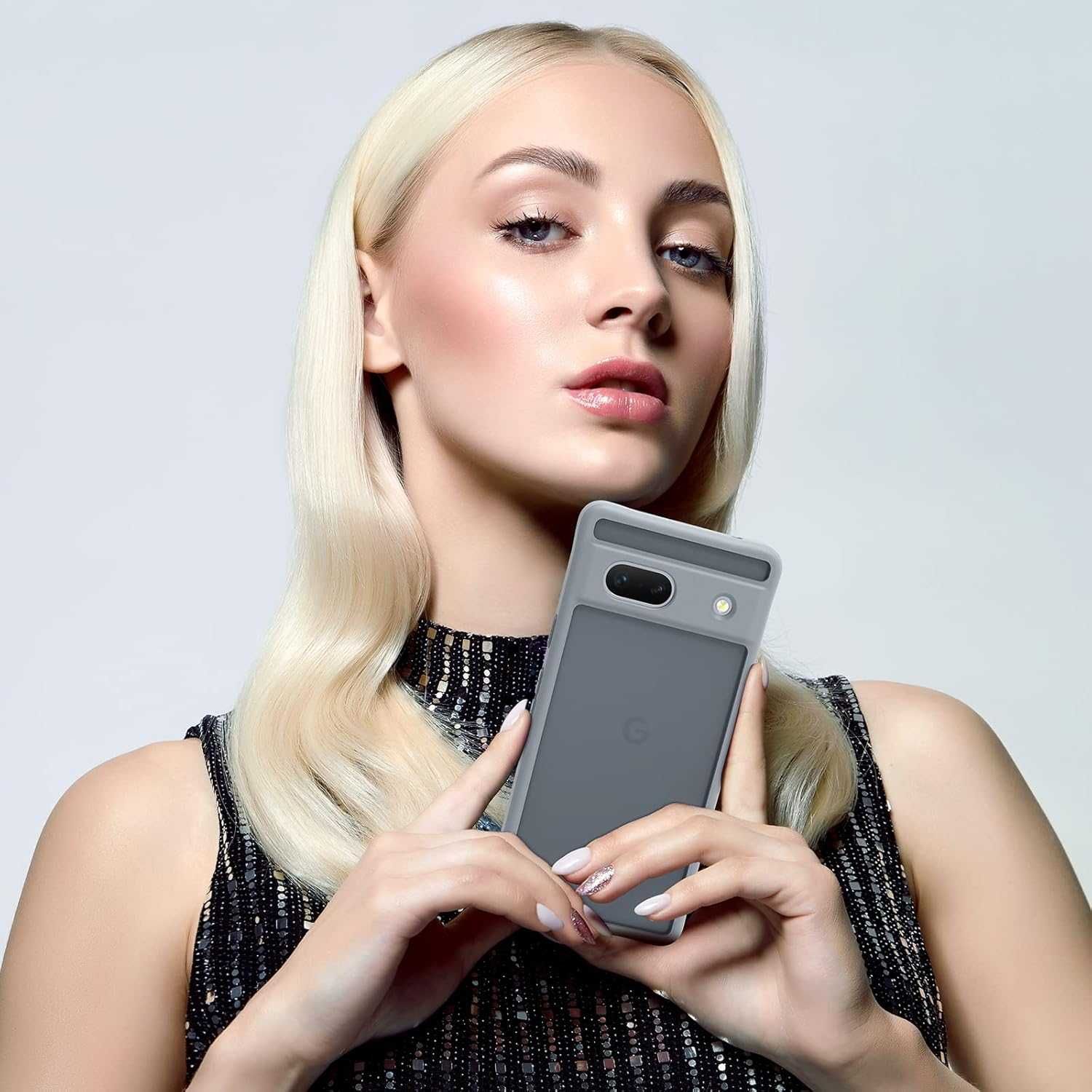 Tocol etui Google Pixel 7A pancerne półmatowe szare + 2x szkło na LCD