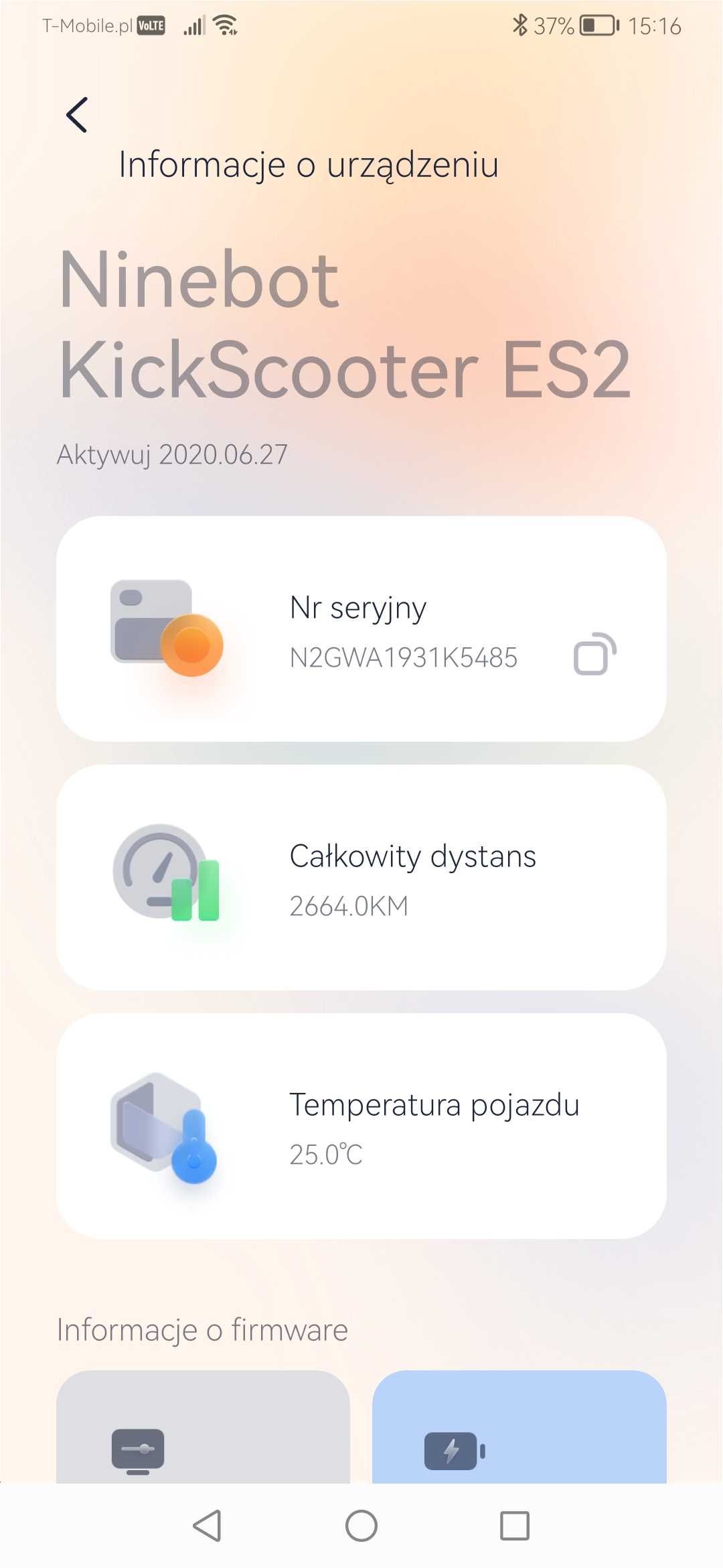 Hulajnoga elektryczna Ninebot by Segway KickScooter ES2