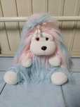 Peluche grande Cãozinho fofo Azul e Rosa