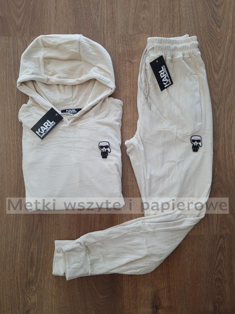 KARL LAGERFELD dres damskie welur s-xl nowy