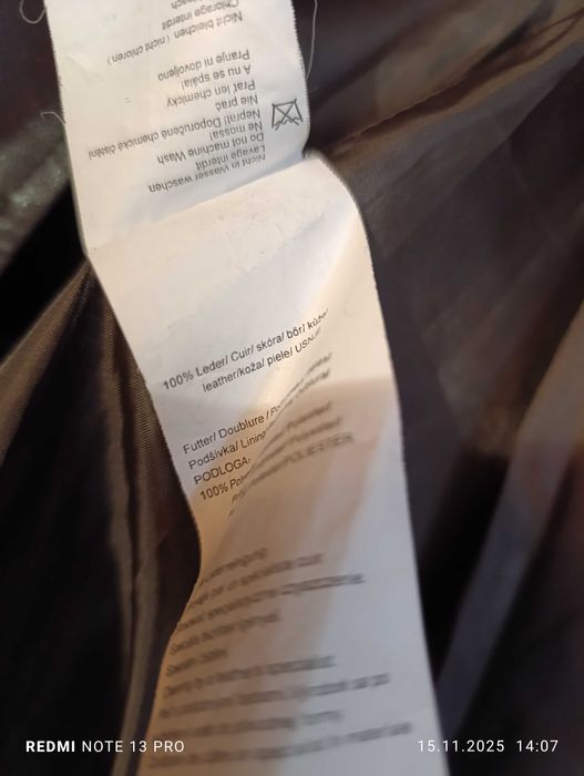 płaszcz skórzany Orsay