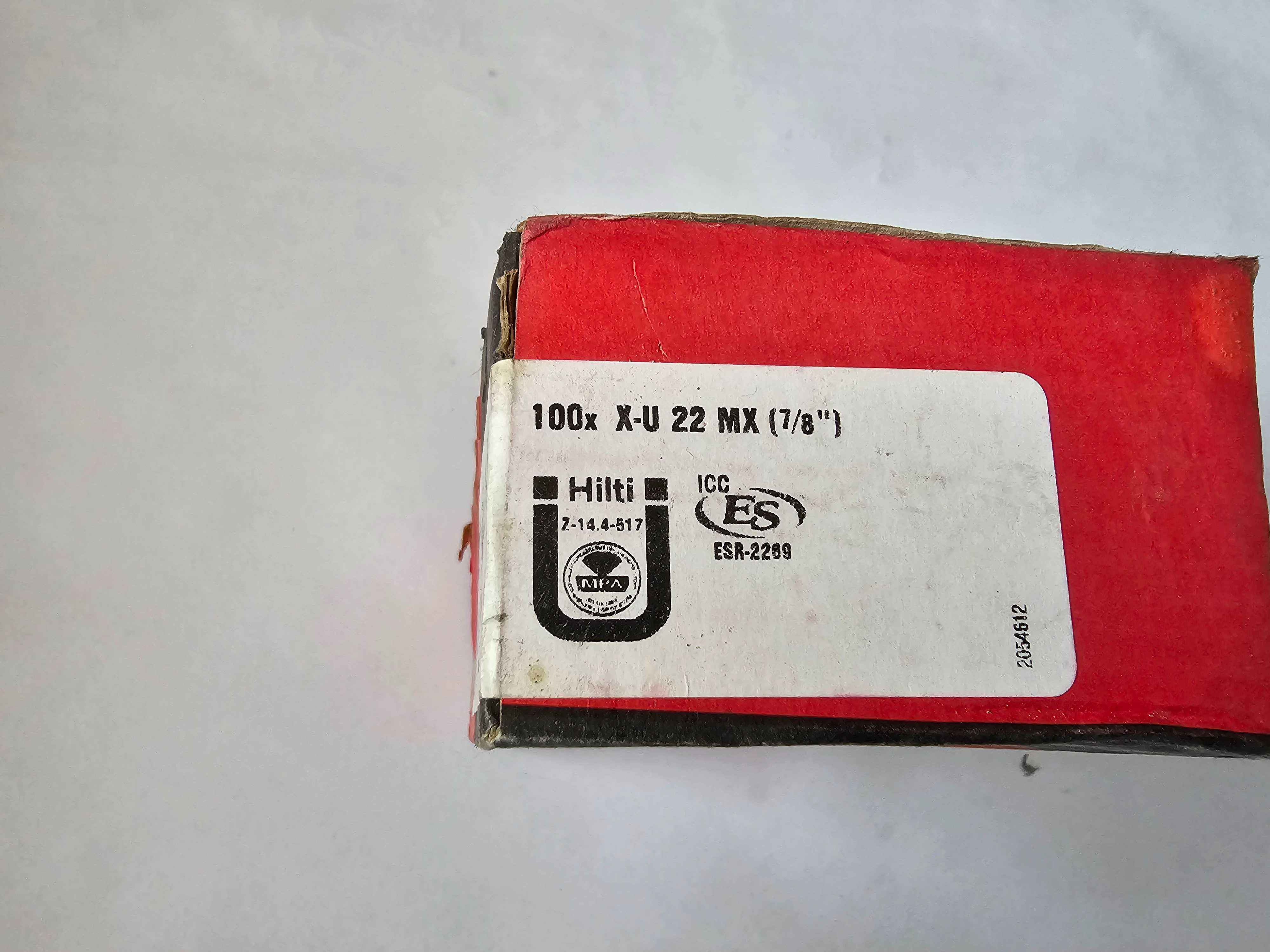Gwoździe Hilti do stali/betonu X-U 22 MX