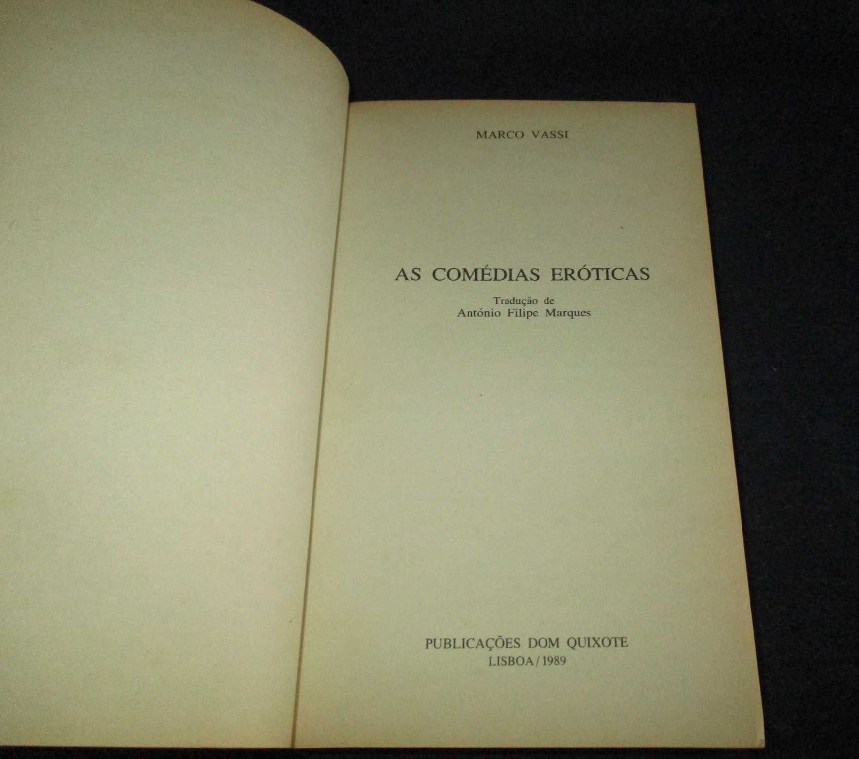 Livro As comédias Eróticas Marco Vassi