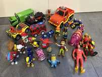 Zabawki! Karton zabawek! Fisher price! Psi patrol! Super wings!