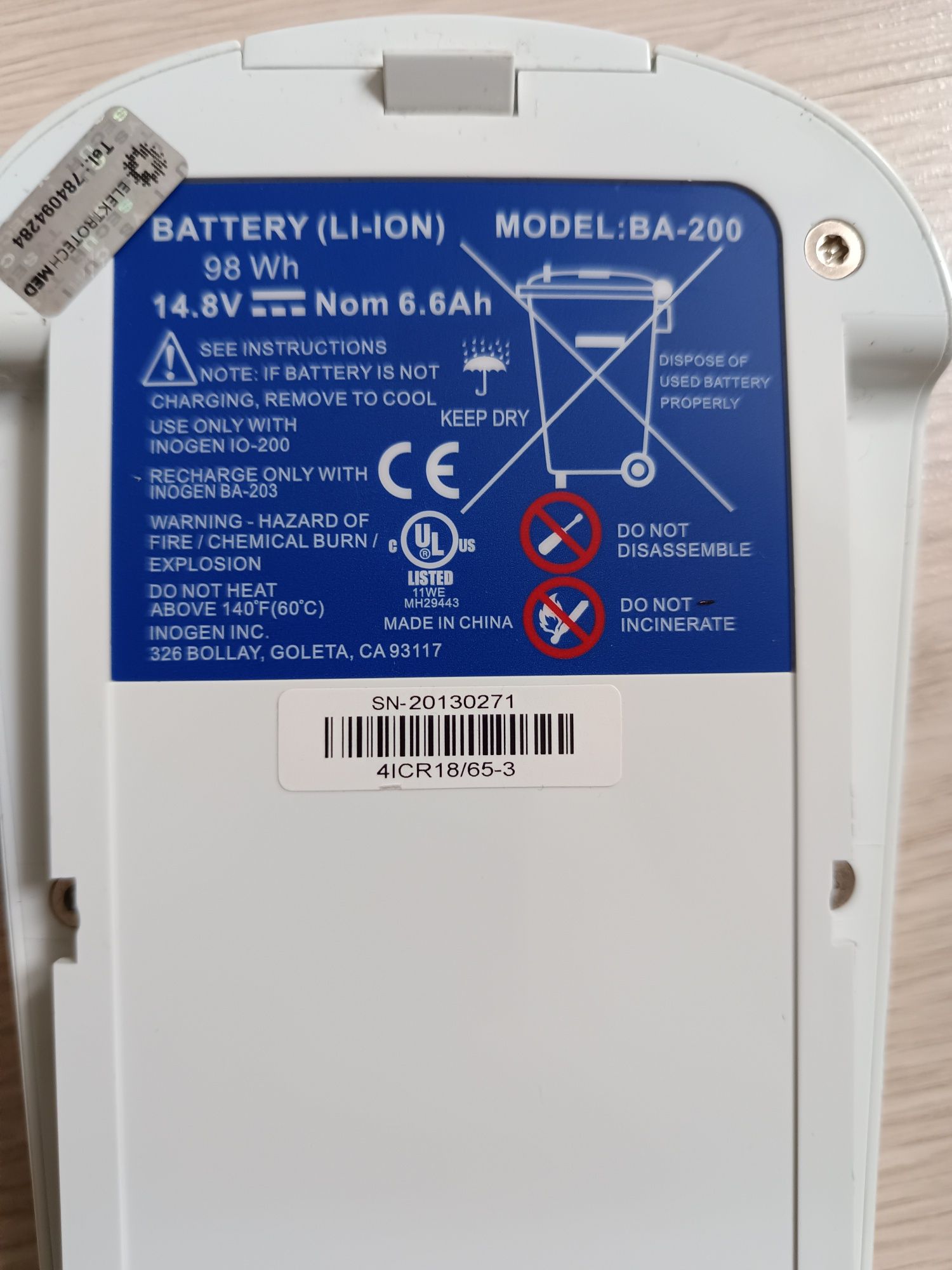 Koncentrator tlenu Inogen One G2,