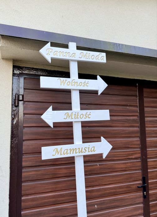Drogowskaz ślubny duży