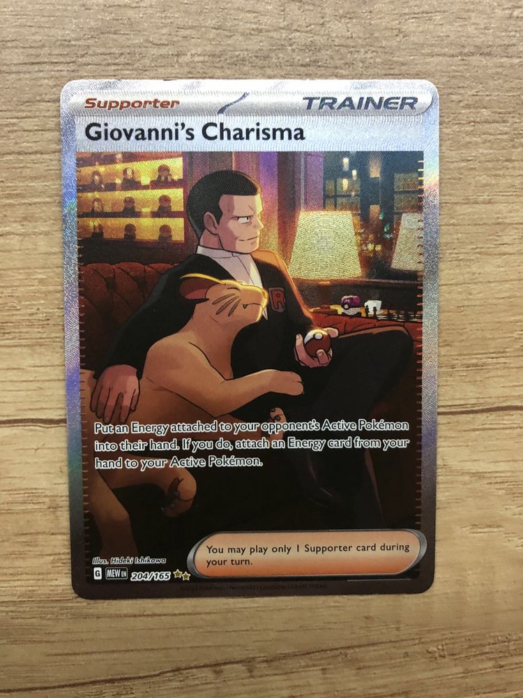 Karta Pokemon mew 151 oryginalna 204/165