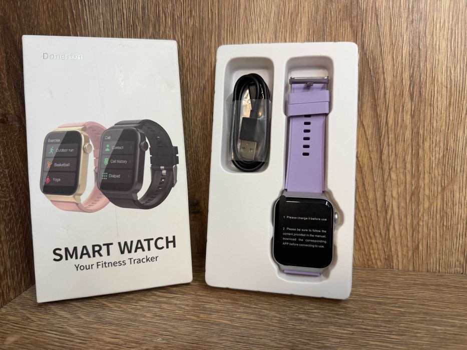 SmartWatch Your Fitness Tracker model T50S  - Jak Nowy Kolor Fioletowy