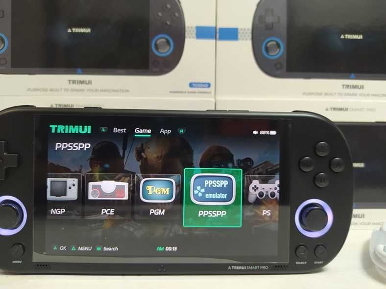 Портативна ігрова PSP приставка Trimui Smart Pro 64GB Black Play Stati