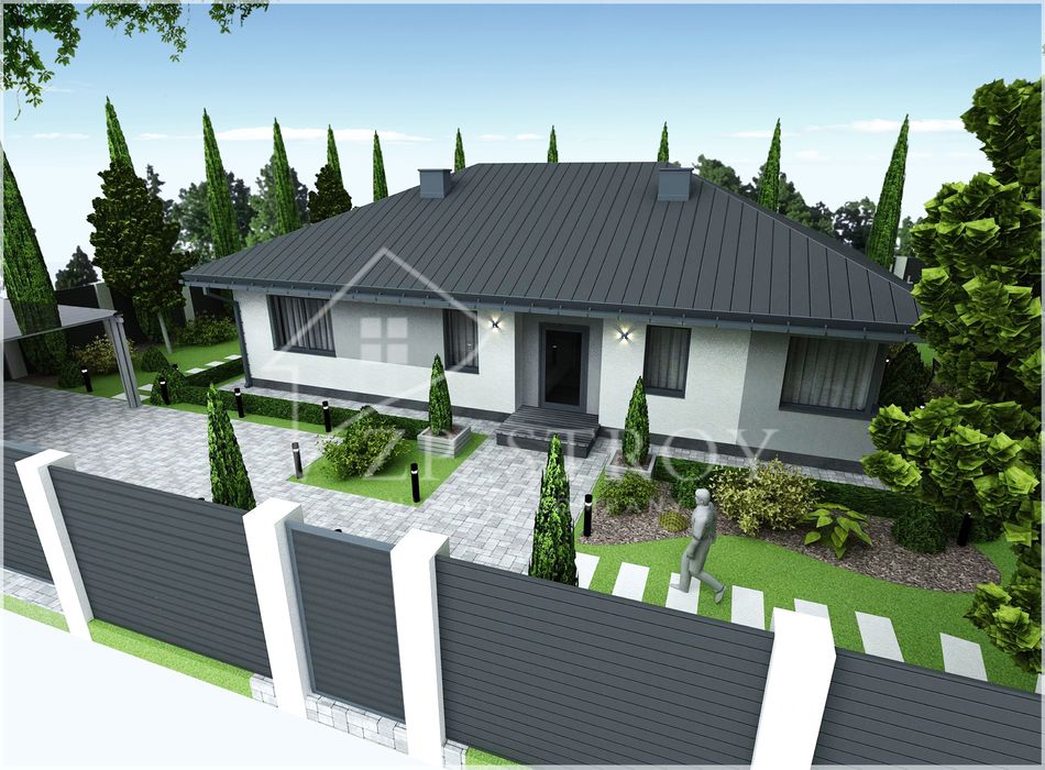 Одноэтажный дом на Правом