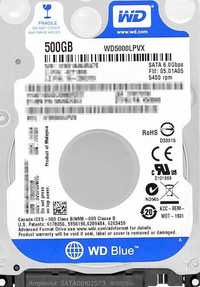HDD 500 GB WD5000LPVX-08VOT SATA 6Gbps 5400 rpm JAK NOWY