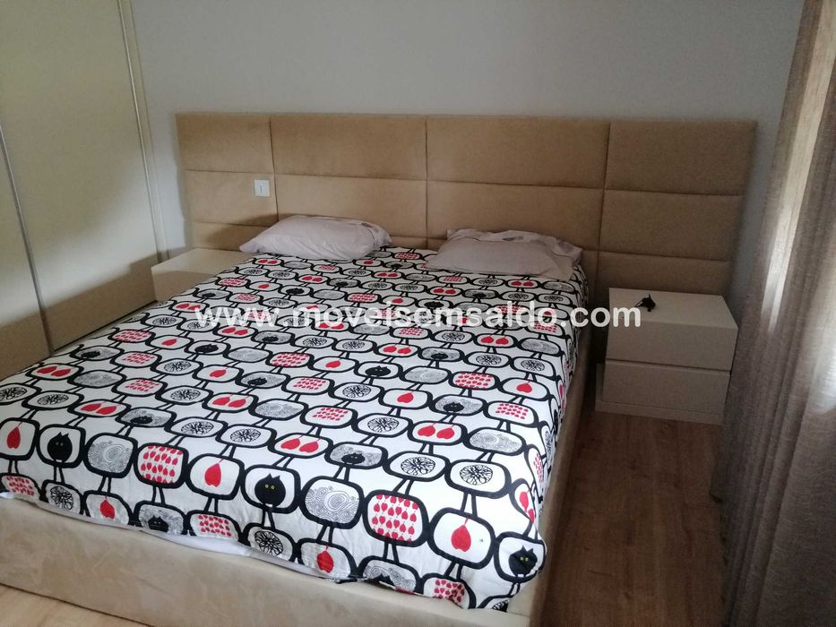 Cama de Casal Estofada - Fabricamos todas medidas, materiais e cores