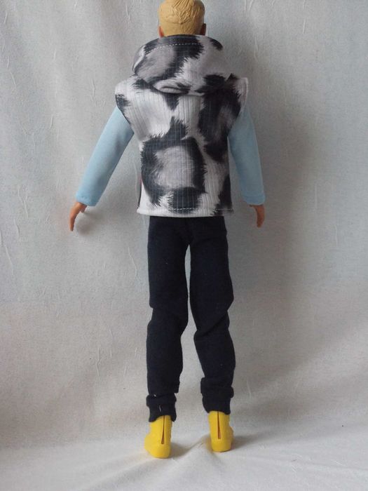 Ubranka dla lalki - Ken - Kamizelka, bluza, spodnie, buty !!!