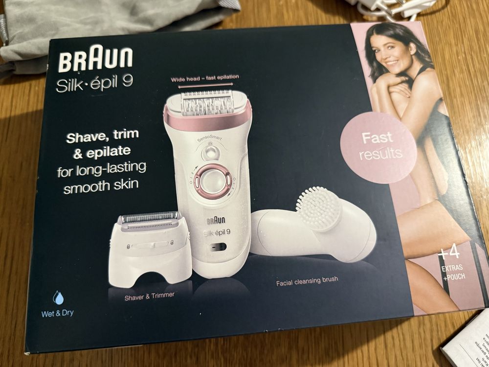 Ubezpieczony do 2027r! Depilator Braun Silk-epil 9 Twarz Nogi Bikini