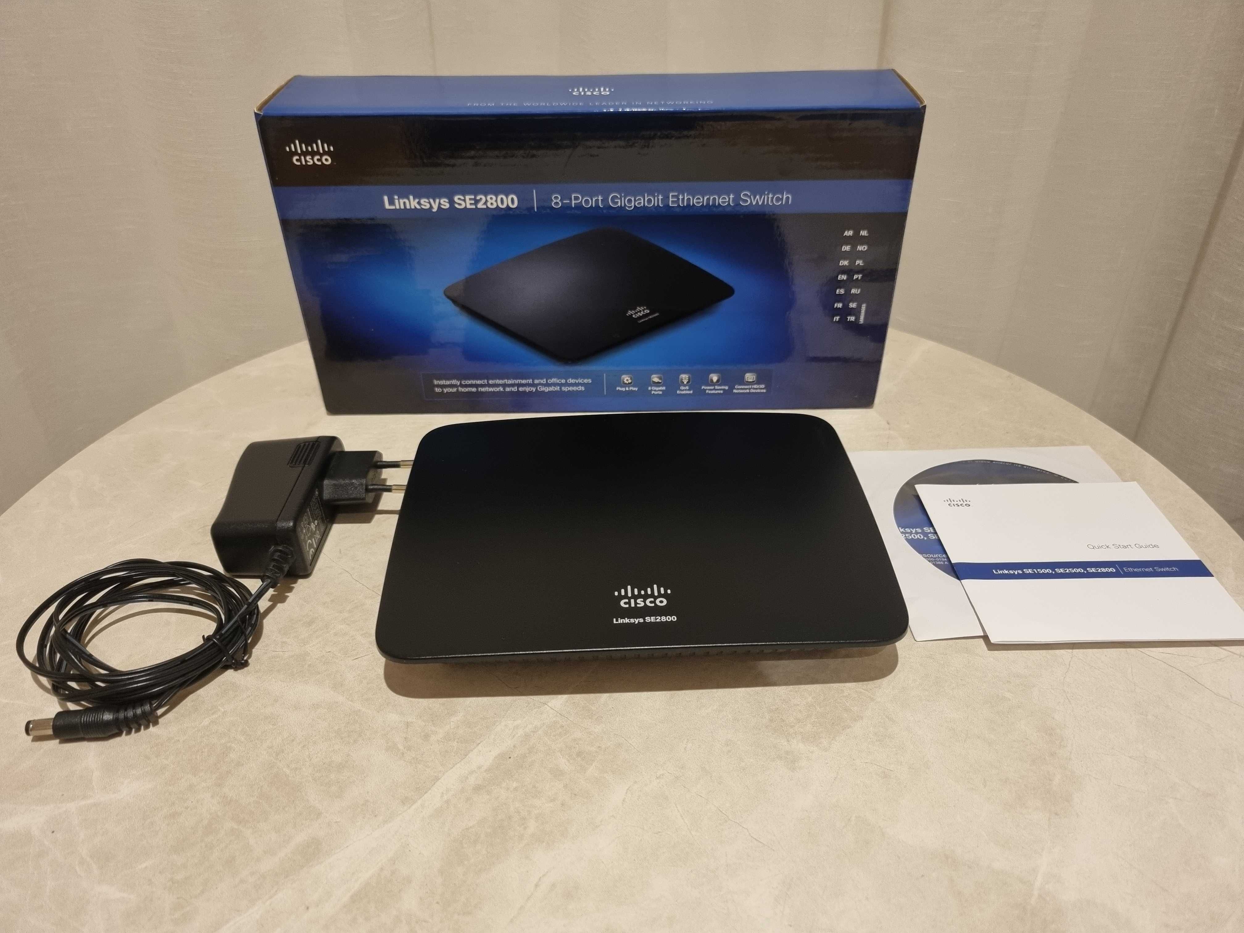 Switch Cisco Linksys SE2800-EU 8-Port Gigabit Ethernet Switch