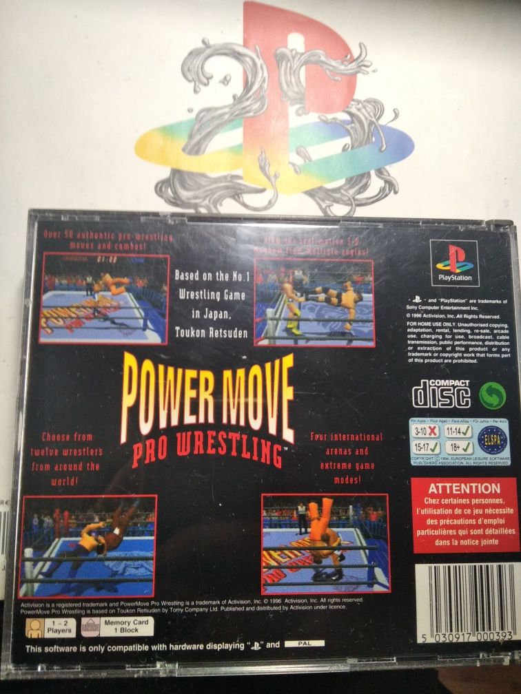 Powermove Pro Wrestling ps1 psx