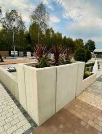 Duża donica betonowa modułowa/ścianki oporowe L/beton architektoniczny