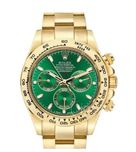 Rolex Cosmograph Daytona Yellow Gold Green Dial Mens