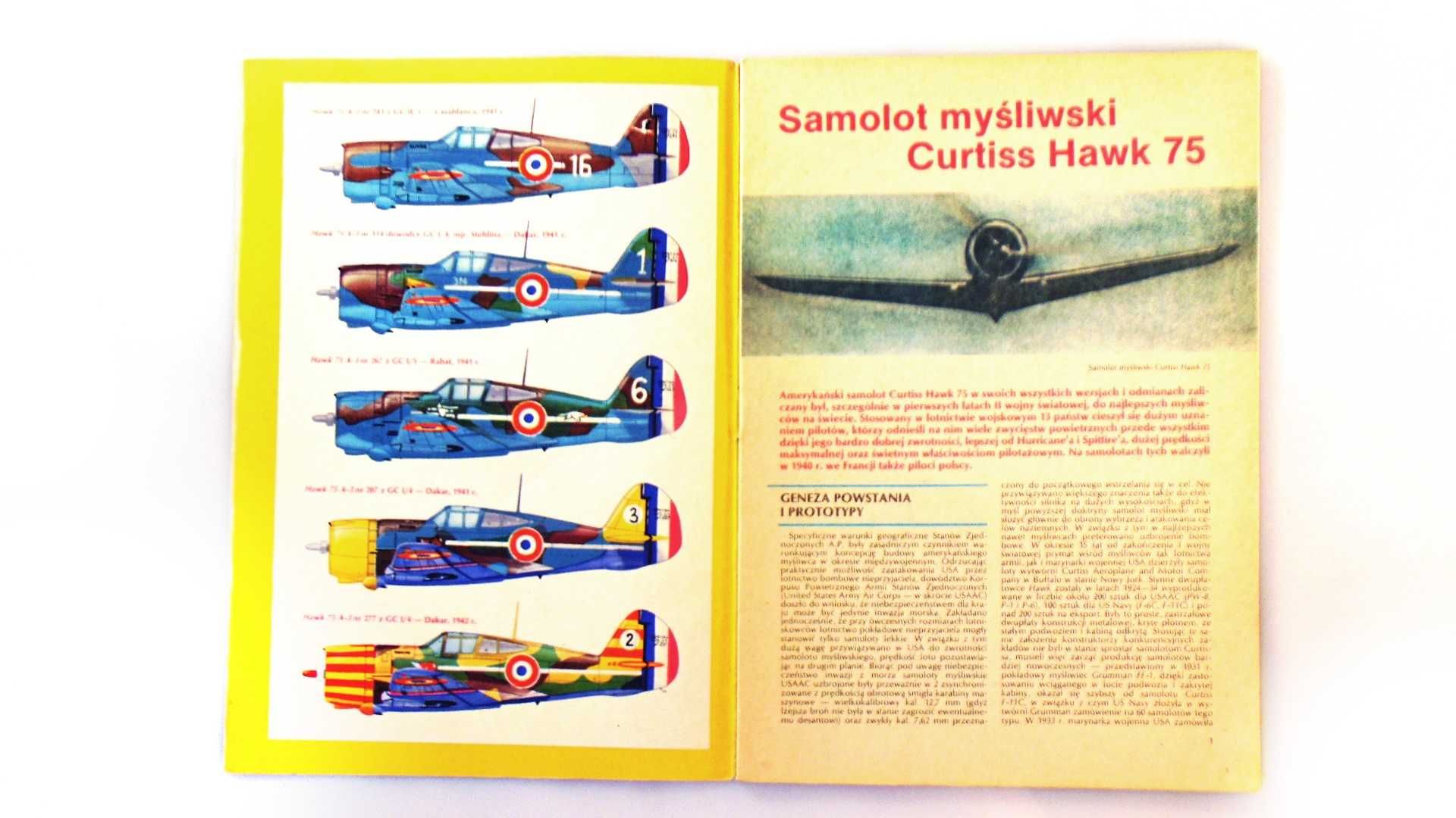 TBiU 113 Samolot myśliwski Curtiss Hawk 75