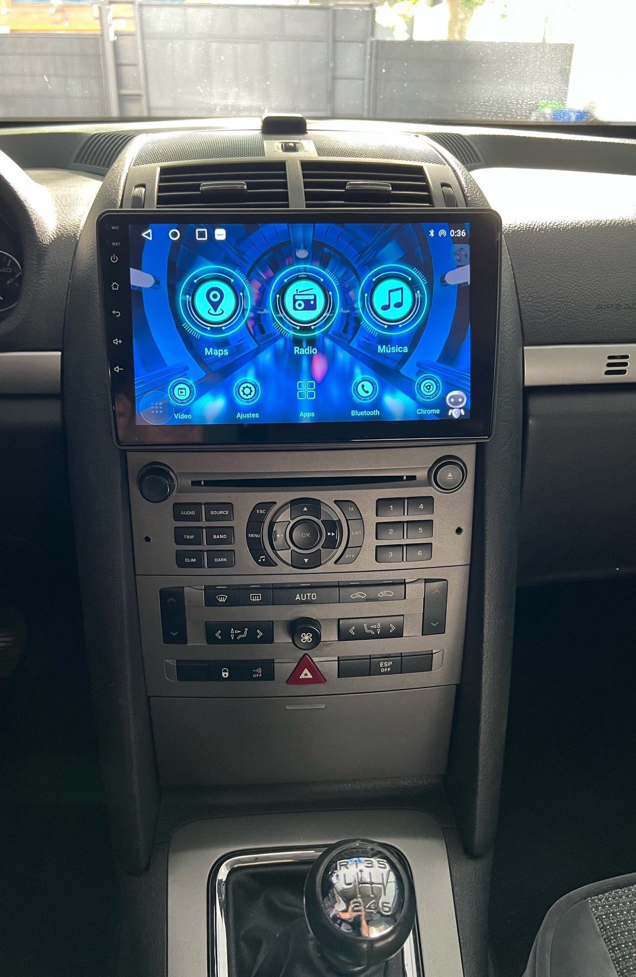 Магнитола peugeot 407 android, под камеру заднего вида