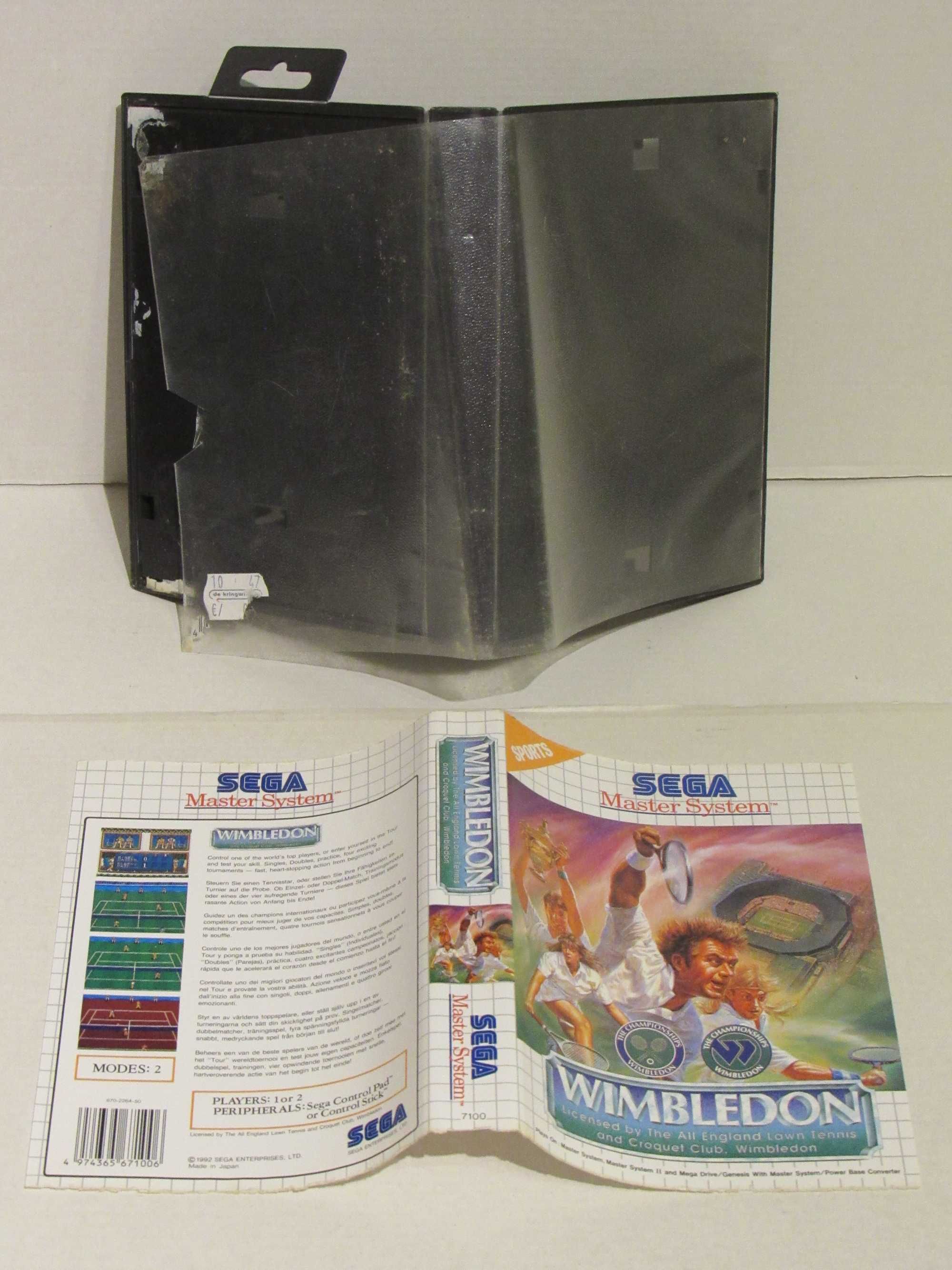 Jogo Sega Master System Wimbledon