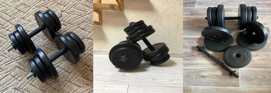 Гантелі розбірні набірні 2 шт 8 - 52 кг Гантели наборные разборные жим