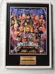 Moldura WWE WrestleMania 39 com Autógrafos (A4)