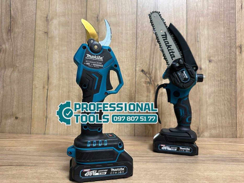 Акумуляторний садовий комплект Makita Секатор DMT93BL + Пилка DUC365BL