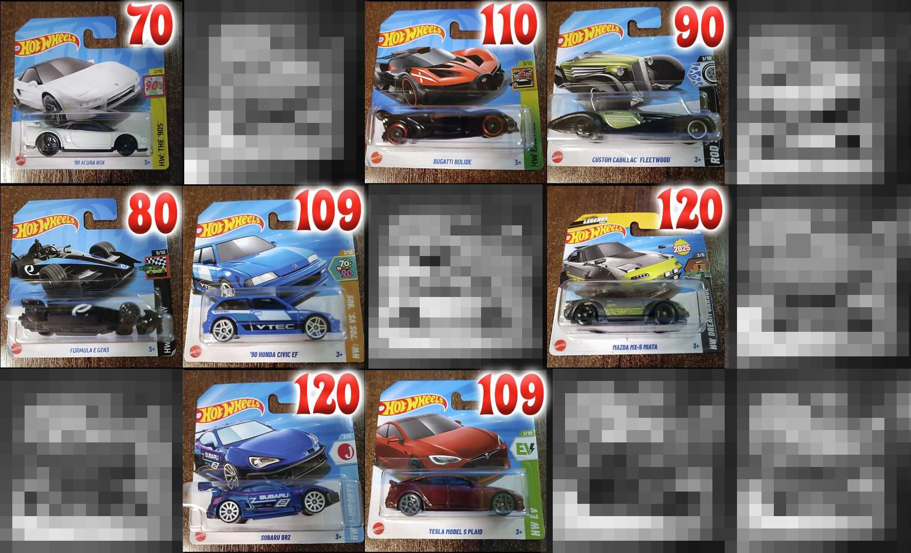 Hot Wheels + Matchbox (Mercedes, Audi, Fast & Furious, JDM)