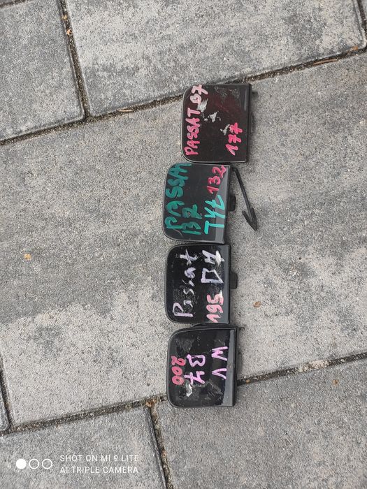 Zaślepka haka holowniczego Plastik zderzaka tył Volkswagen Passat B7