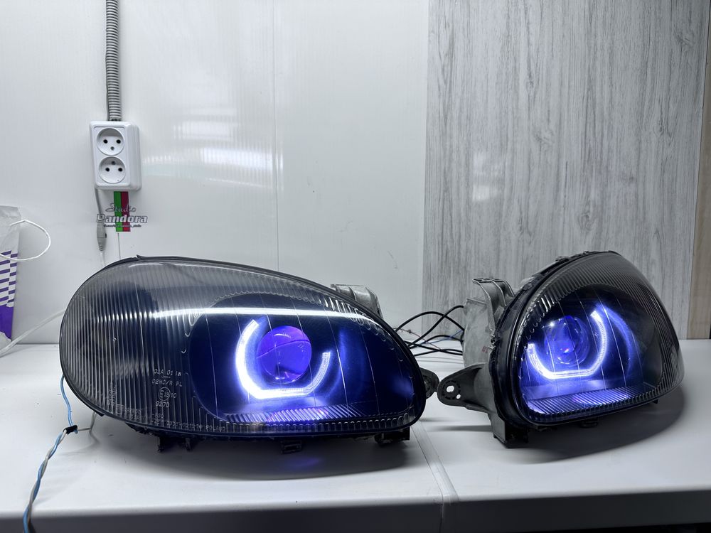 Мини линзы Н4 Н 7 Лед лампи лед лампа лед Н4 led мини линзы реле Led