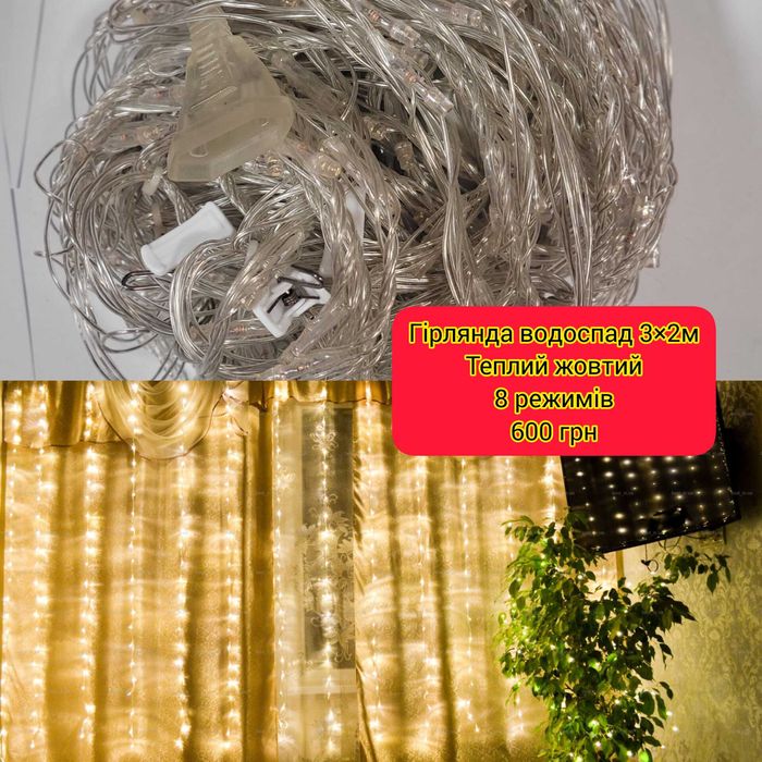 Новорічні Іграшки та гірлянди