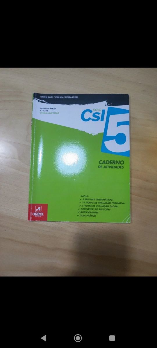 Livro de fichas de ciências 5. Ano
