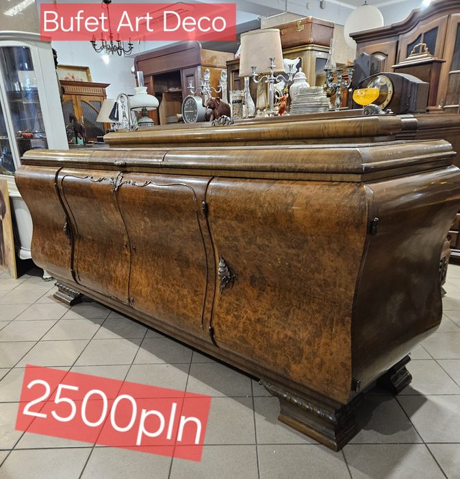 Stary Duży Bufet Art Deco