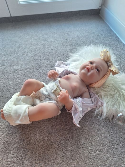 Lalka jak żywe dziecko reborn piękna NOWA duża 46cm , cala gumowa , br